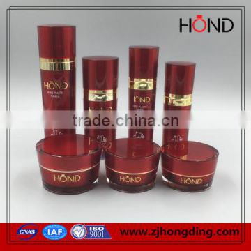 wholesale acrylic bottle wine red 30ml 50ml 80ml 120ml cone round bottles cosmetic acrylic bottles essential oil bottle