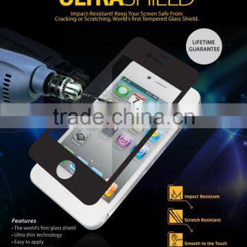 Anti-scratch anti-fingerprint oil resistant tempered glass screen protector for Samsung S4