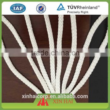 10mm White flat Nylon braided ropes for fishing net on trawl