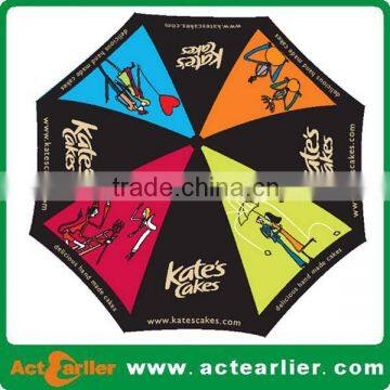 Cheap promotional windproof rain umbrella custom for auto open double layer golf umbrella