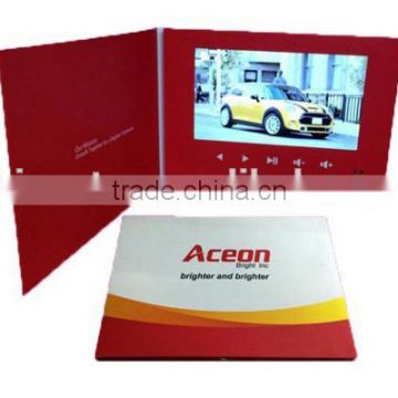 Colorful interesting promotional 7 inch Video Player Greeting Cards Wedding Video Card