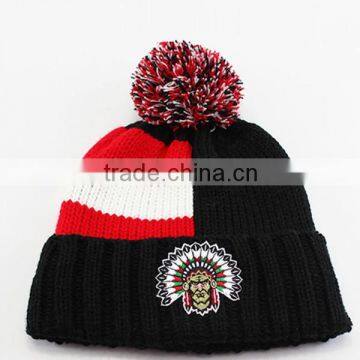 Hot Sell Design Your Own Winter Custom Knitted Beanie Hat