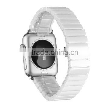 Ceramic Watchband for Apple Watch 38mm 42mm Smart Watch Band Link Strap Bracelet Ceramic Links Watchband for iWatch