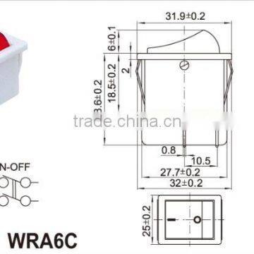 Lighted 120v Rocker Switch,CE TUV ROHS KC Approved Lighted Square Rocker Switch,Hair Dryers Rocker Switch, Electrical Switch photo-3