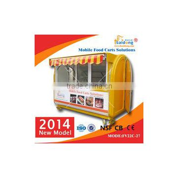 2015 Mobile New Design Food Cart for Fast Food and Drinks