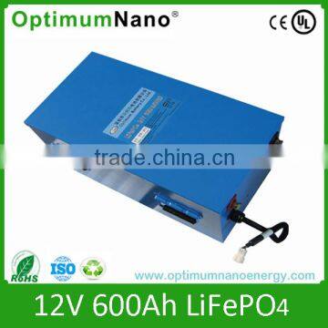 long lifecycle 12v 600ah lithium battery for solar power system