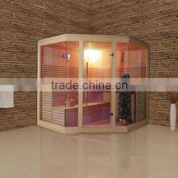 High Quality Low Price 3 persons' Corner Sauna Room --WS1105S