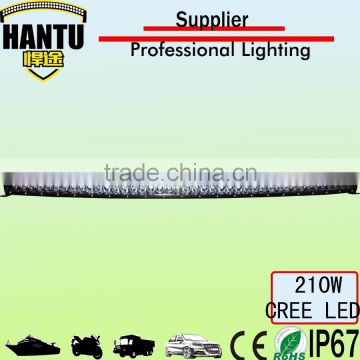 super slim led light bar 210w 45.2'' 3d spot beam thin led headlight /led curved light bar