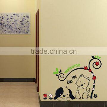 Wholesale The Bedroom Door Children Bedside Background Cartoon Cute Dog Kids Sticker