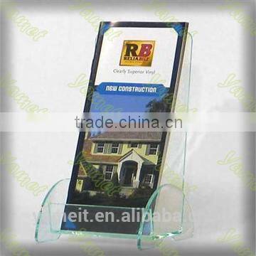 China Supplier high quality book rack factory price acrylic magazine holder PMMA book shelf