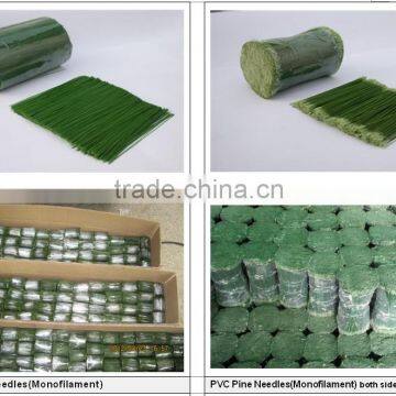 Artifical PVC Pine Needle With Cashmere Used For Making Artifical Christmas Tree