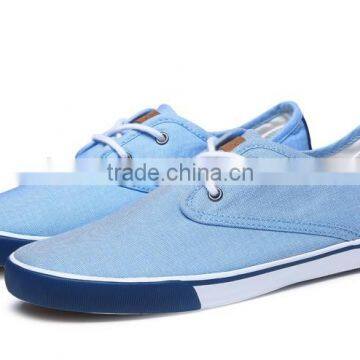 Chambrey Upper Rubber Sole Vulcanized Lace up Footwear Men Sneakers Cheap Casual China Canvas Shoes Male 2016 photo-2