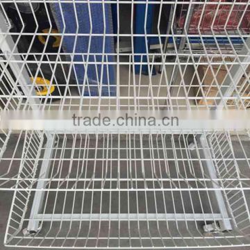 Hot Selling Chrome Metal 4 Layers Storage Rack Supermarket Goods Shelf