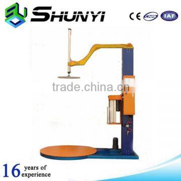 Alibaba supply motorised top platen pallet stretch wrapping machine