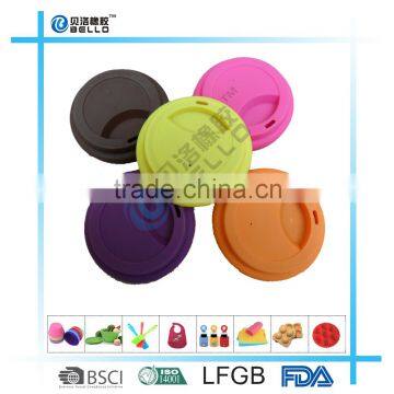 Eco-friendly and FDA certificated silicone Coffee Cup Lids