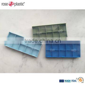 Plastic Transparent or Colored Carbide Inserts Packaging Box With Quick Press Closure of Lid Insert Box IB photo-2