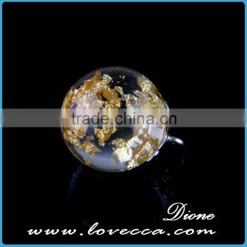 Europe and America Market Popular Design Hot Jewelry Resin Flower Necklace Resin Flower Glass Ball photo-3