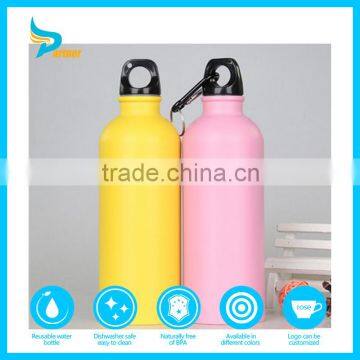 Best selling simple and convenient hot aluminum water bottle with heat transfer printing