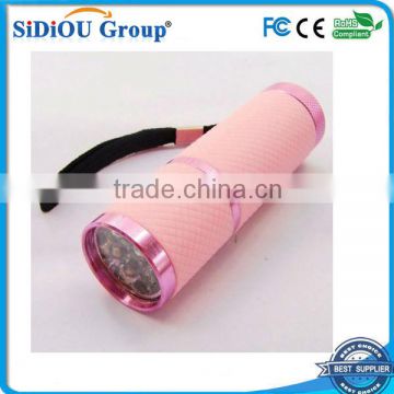 mini led light torch 9 led plastic torch