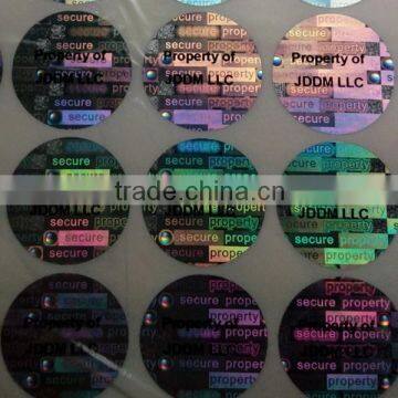 Manufacturing cheap print hologram sticker