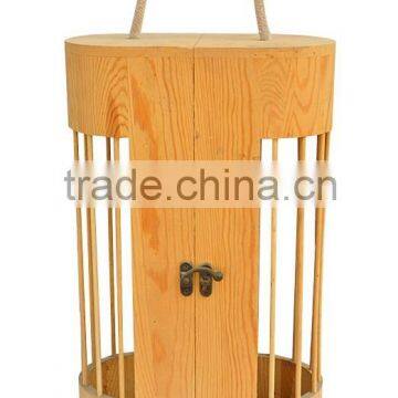 2015 year china suppliers selling FSC&SA8000 sliding lid Fashion High Quality handle wooden wine bottles box for wholesale