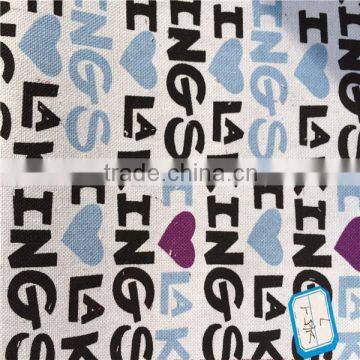 stock canvas printing CVC/TC canvas fabric for shoes and bags