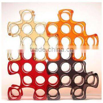 acrylic novelty wine bottle holder (HF-A-0133)