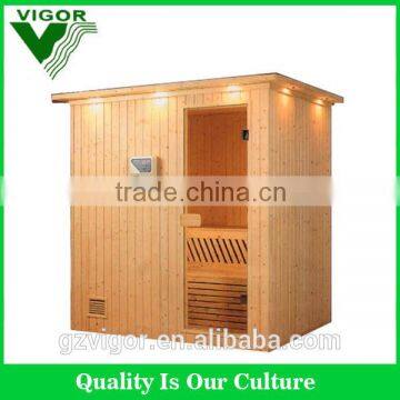 Factory discount price Finland spruce wooden one person portable steam sauna room with JM sauna heater