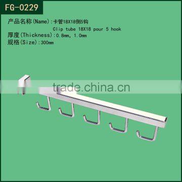 4MM Supermarket Shopfitting Wrought Iron Coat Clothes Hanger Rod