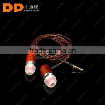 new design 3.5mm audio jack wooden earbuds perfume cable wired woodend earphone