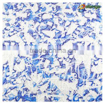 china wholesale fabric velvet mesh chiffon cotton printing fabric flower for bridal dress