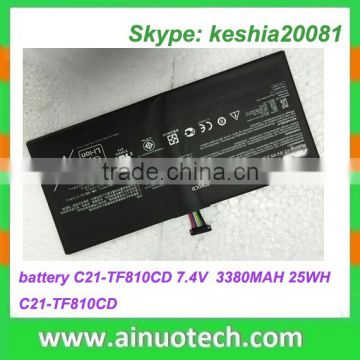 7.4V 3380MAH 25WH laptop internal battery P/N: C21-TF810CD rechargeable notebook lithium battery