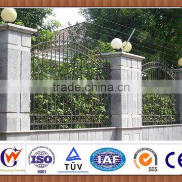 Outdoor anti rust wall fence railing design