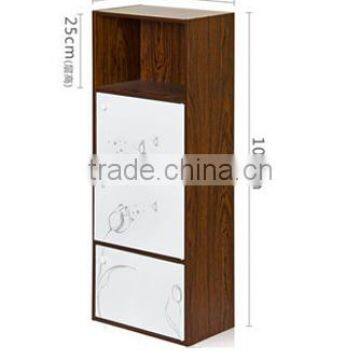 Modern 4 Cube Shelf With Doors