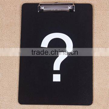 Hot sale MDF Clipboard with Decals paper and Low-profile clip,MDF Clipboard
