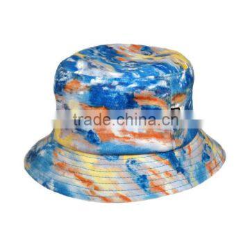 custom tie dyed plain bucket hat