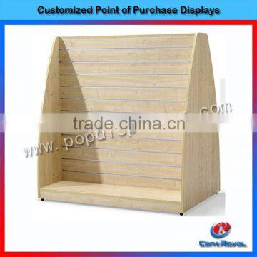 Wholesale durable floor retail wooden scarf display rack