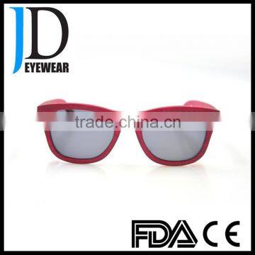Custom Logo Natural Wood Free Sample Aviator Sunglasses