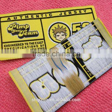 High Density Weaving Clothing Patch,taffeta Woven Label for Jersey