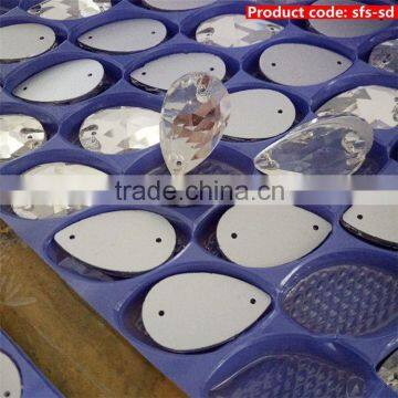 Factory Supply custom design crystal sew on stones China sale