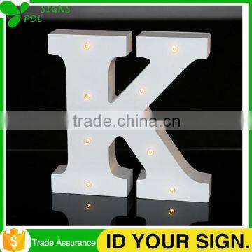 Decorative Wood Marquee Light Letters