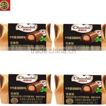 HFC 4204 bulk treasure box shape chocolate cappuccino flavour