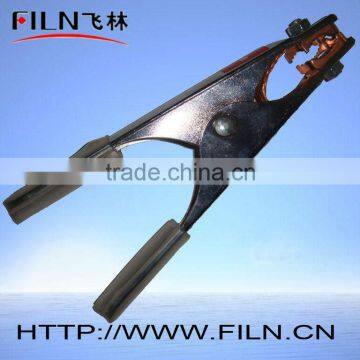 150mm iron covered battery spring crocodile clamps 300A