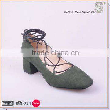 China factory latest design fashion ghillie shoes women heel