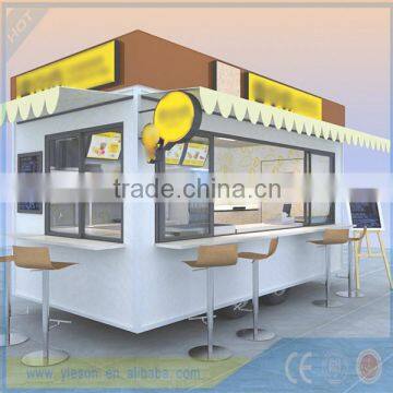 Factory Supply Mobile Ice Cream Cart, Customized Logo Street Fast Food Cart/ Fast Food Trailer