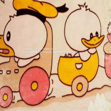 2016 New Design High Quality Lovely Printed Flannel Fleece Fabric photo-2