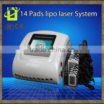 Lipo Laser Slimming Machine LLLT Lypolysis Diode 50mw Liposuction Fast Body Fat Removal Beauty Equipment 14 Paddles