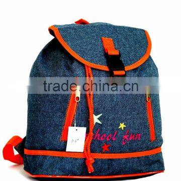 DENIM SLING SCHOOL BACKPACK