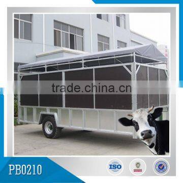 Anti-rust Hot Dipped Galvanized Animal Car, Sheep and Cattle Transporter, Animal Wangon photo-2