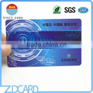 NFC and UHF dual frequency EM4423 hybrid smart RFID card